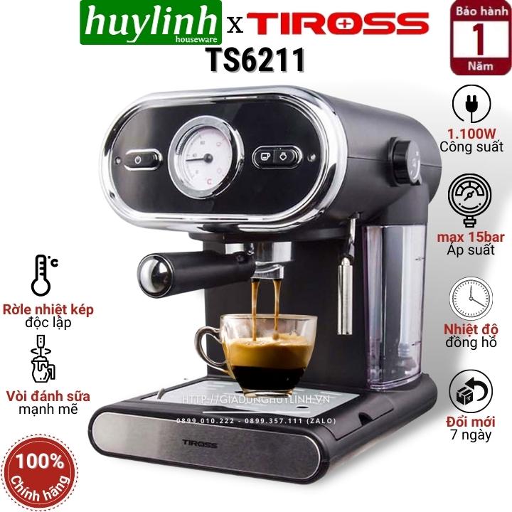 Máy pha cà phê Espresso Tiross TS6211 - 1100W - 15 bar
