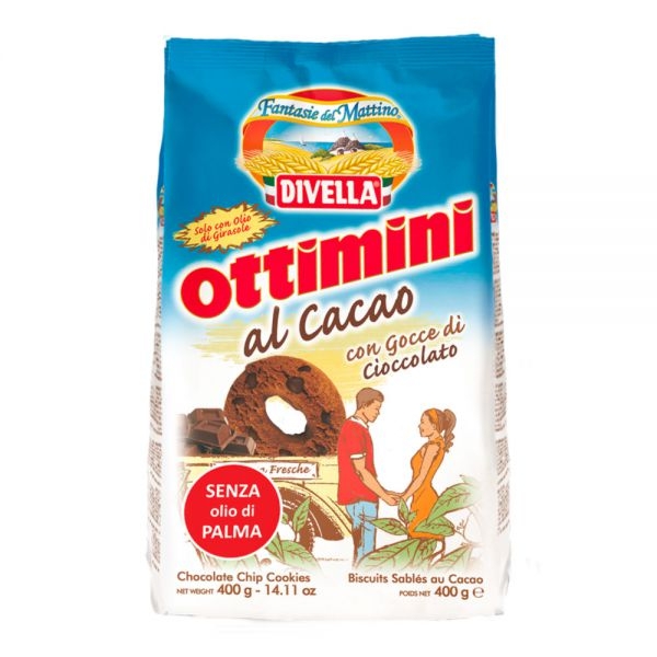 COMBO 2 BÁNH QUY DIVELLA OTTIMINI CACAO 400Gr