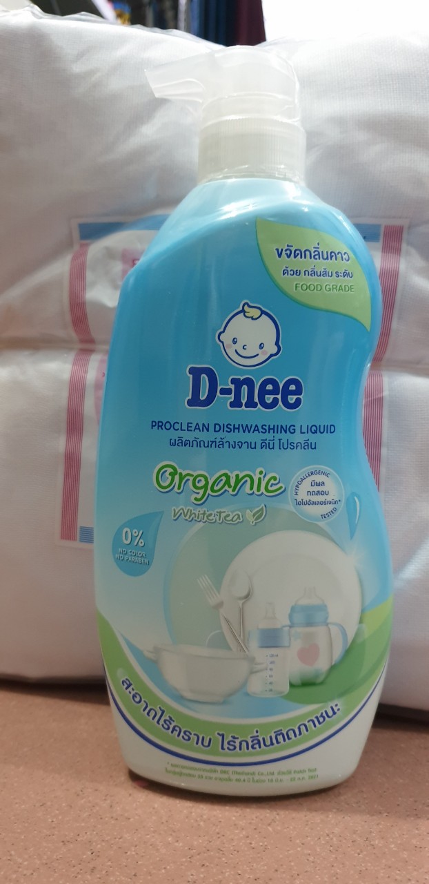Nước rửa bình sữa Dnee Organic Thái Lan 620ml GIAO MẪU MỚI 2023