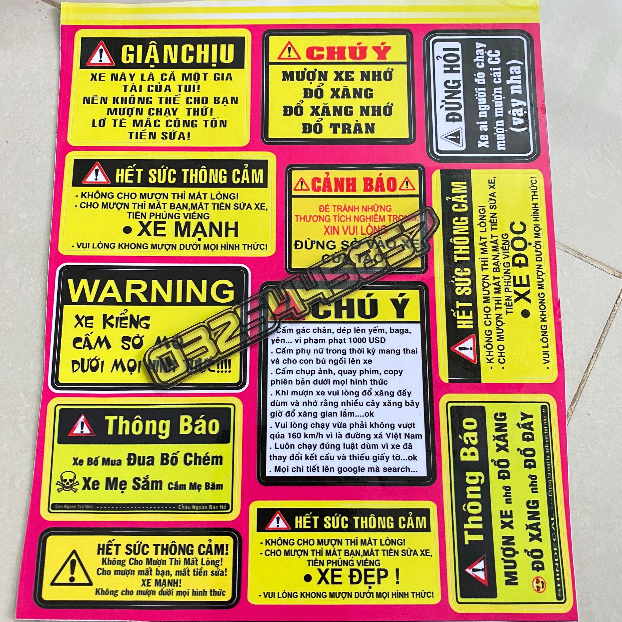 Logo cảnh báo các loại giấy A4