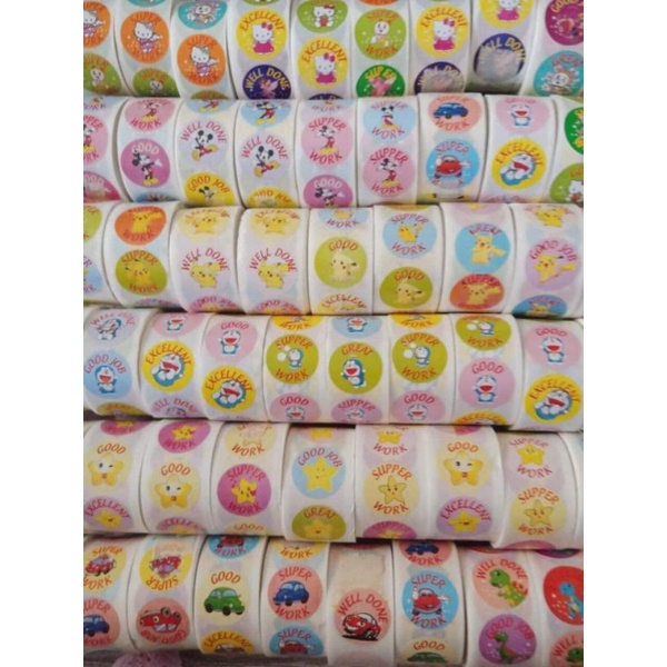 Sticker khen thưởng mỗi cuộn 500 stickers