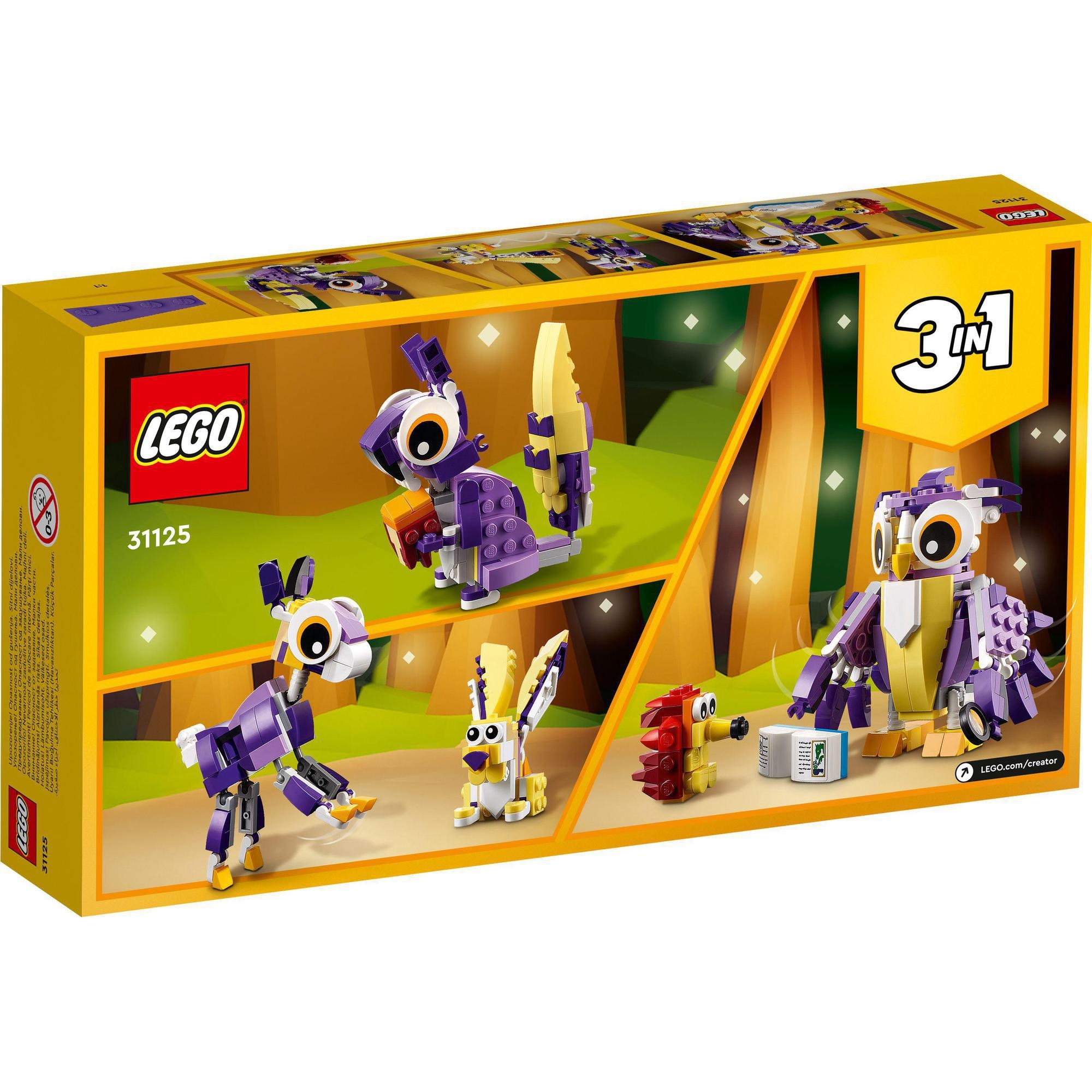 Đồ Chơi Lắp Ráp - LEGO Creator 3in1 31125 Sinh vật rừng xanh (175 chi tiết)