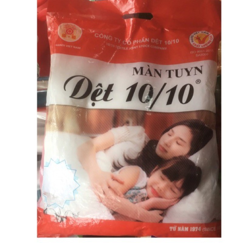 Màn tuyn dệt 10/10 chính hãng - 1m8