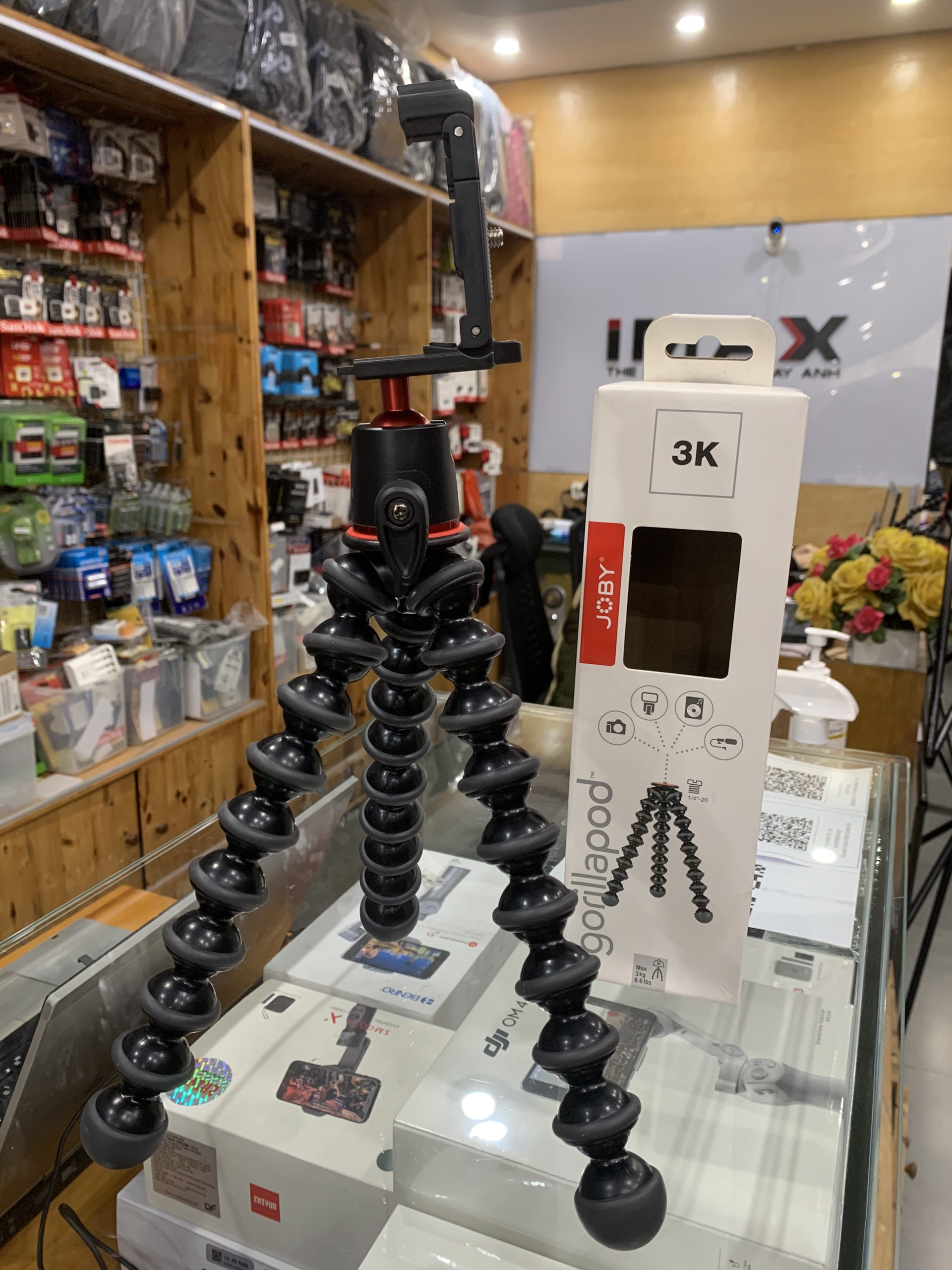 Chân xoắn Joby Gorillapod 3K + Ball Coman (Chính hãng)
