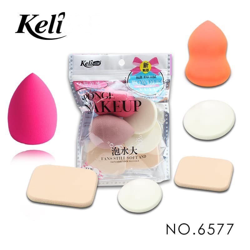 [HCM]Set 6 Bộ Mút Tán Kem Nền Makeup