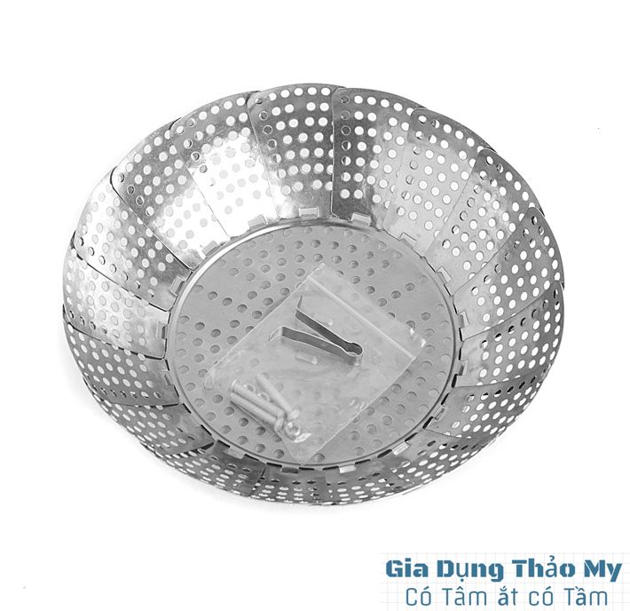 Vỉ hấp inox xòe, gấp gọn đa năng
