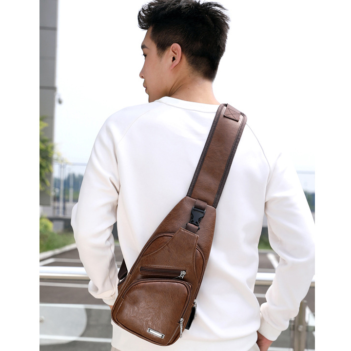 Túi bao tử đeo chéo da PU cao cấp TBT4