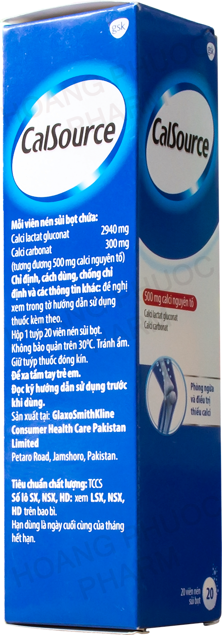 Dòng Calsource Hằng Ngày Dạng Viên Sủi Loại (Calsource và Calsource C)
