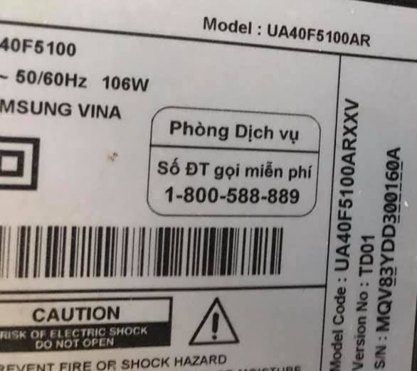 Bo mạch Tivi các model: 40F5000, 40F5100, 46F5000, 46F5100