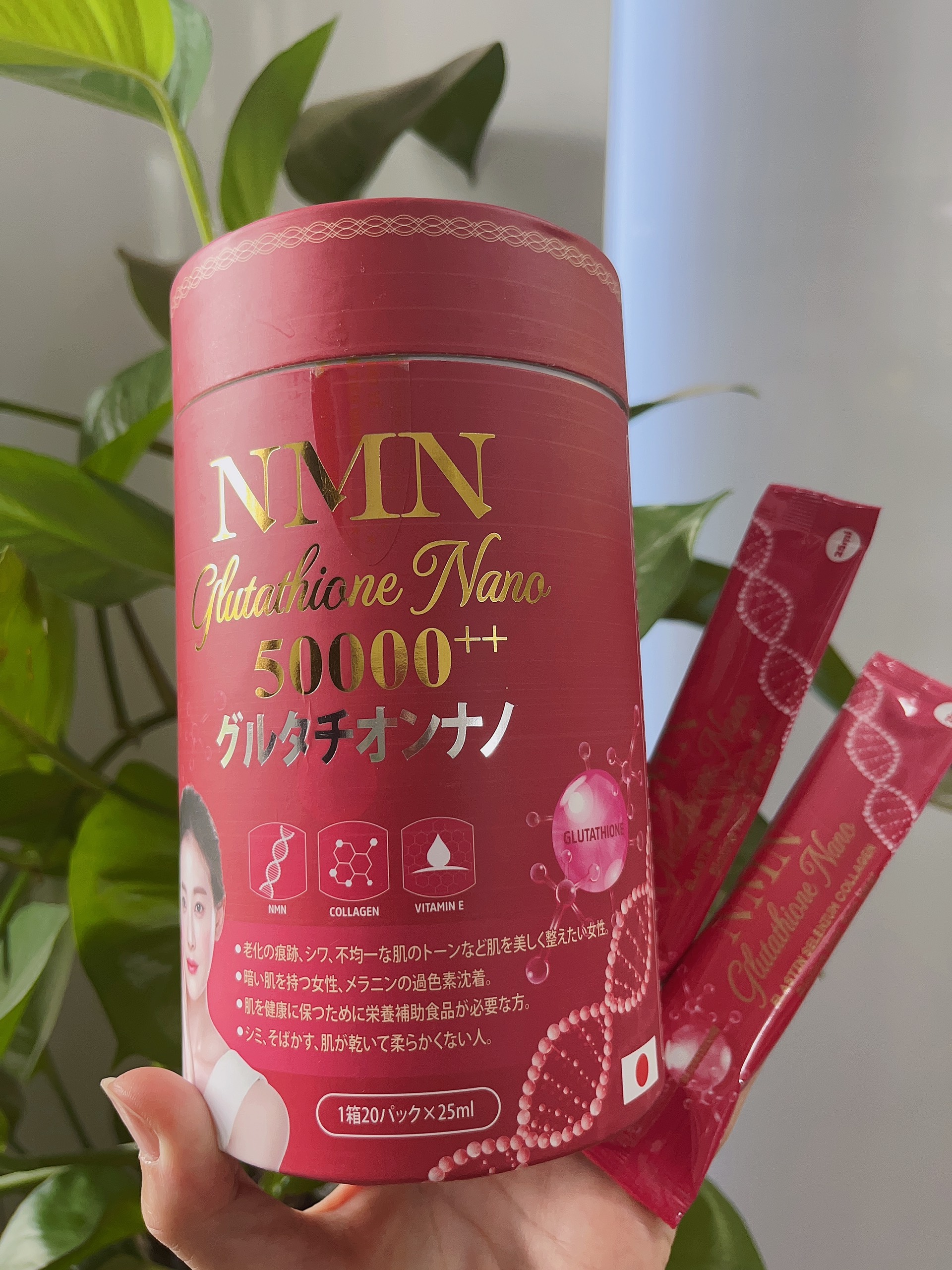 Nước uống Collagen NMN - Trắng da mờ nám có chứa Glutathione, Collagen uống đẹp da Nhật Bản