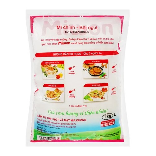 Bột ngọt Miwon gói 1kg chính hãng