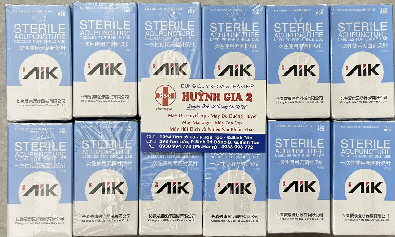 Kim châm cứu aik 1 hộp 100 kim