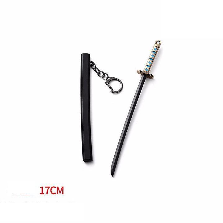 ( Mẫu 17cm ) Mô hình móc khóa kiếm Kimetsu no yaiba Đao Kiếm Thần Vực trưng bày