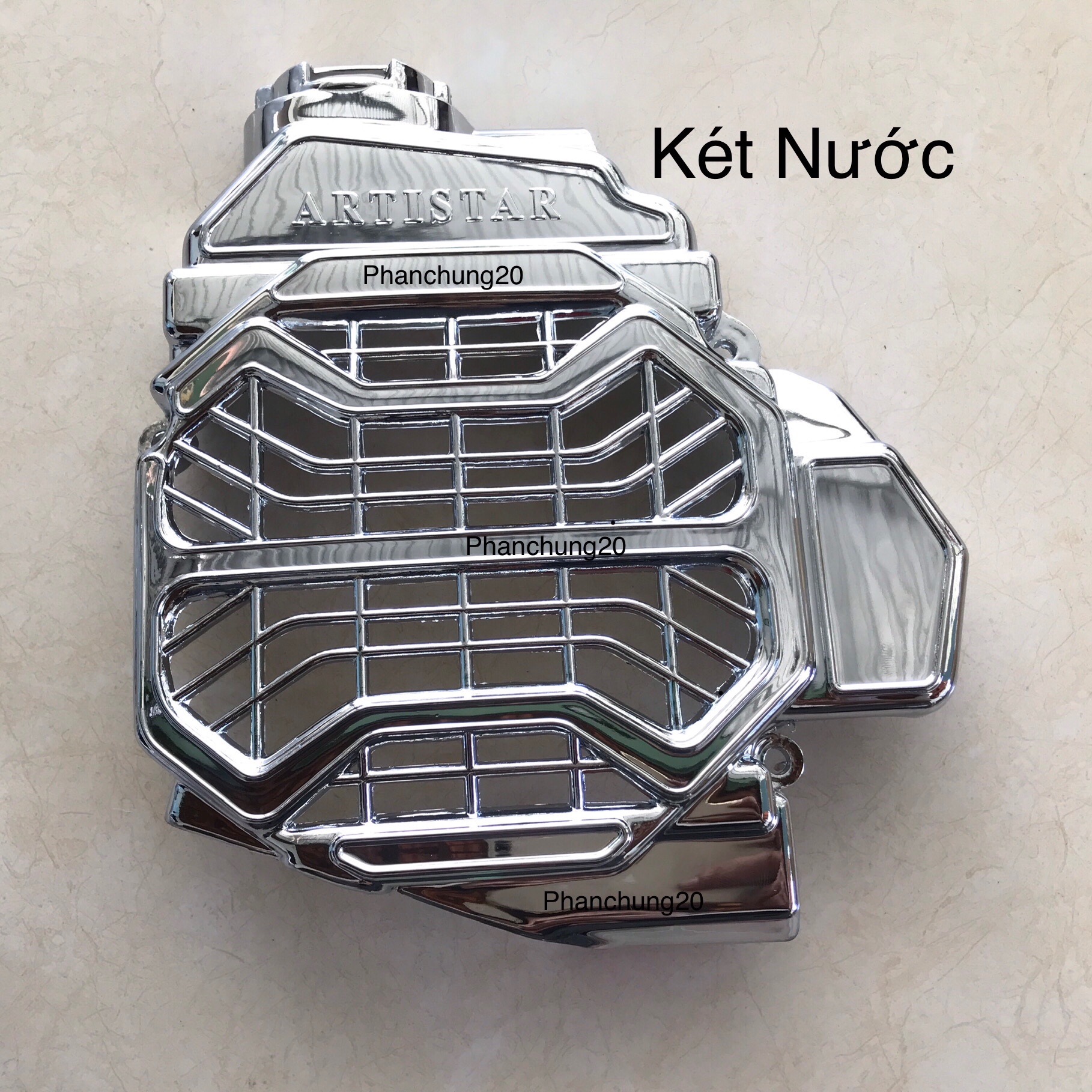 ỐP KÉT NƯỚC ( QUẠT GIÓ ) DÙNG CHO ĐỜI XE AB 2011 2012 CROM