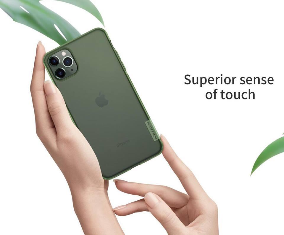 Ốp lưng silicon Nillkin cho iPhone 11/11 Pro/11 Pro Max (xanh rêu)