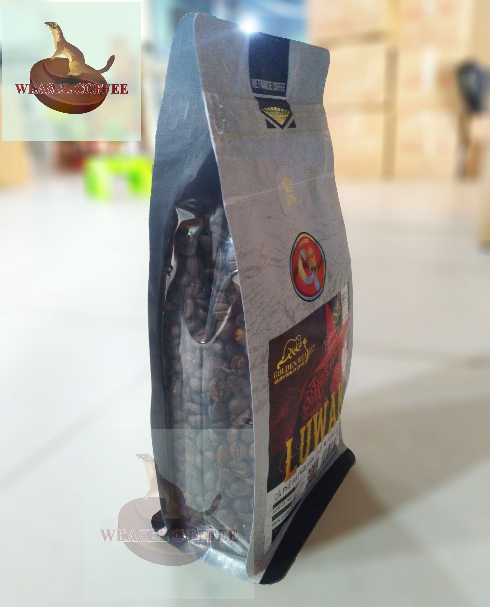 Raw Roasted Luwak Civet Coffee (Zip Bag 500g Beans)