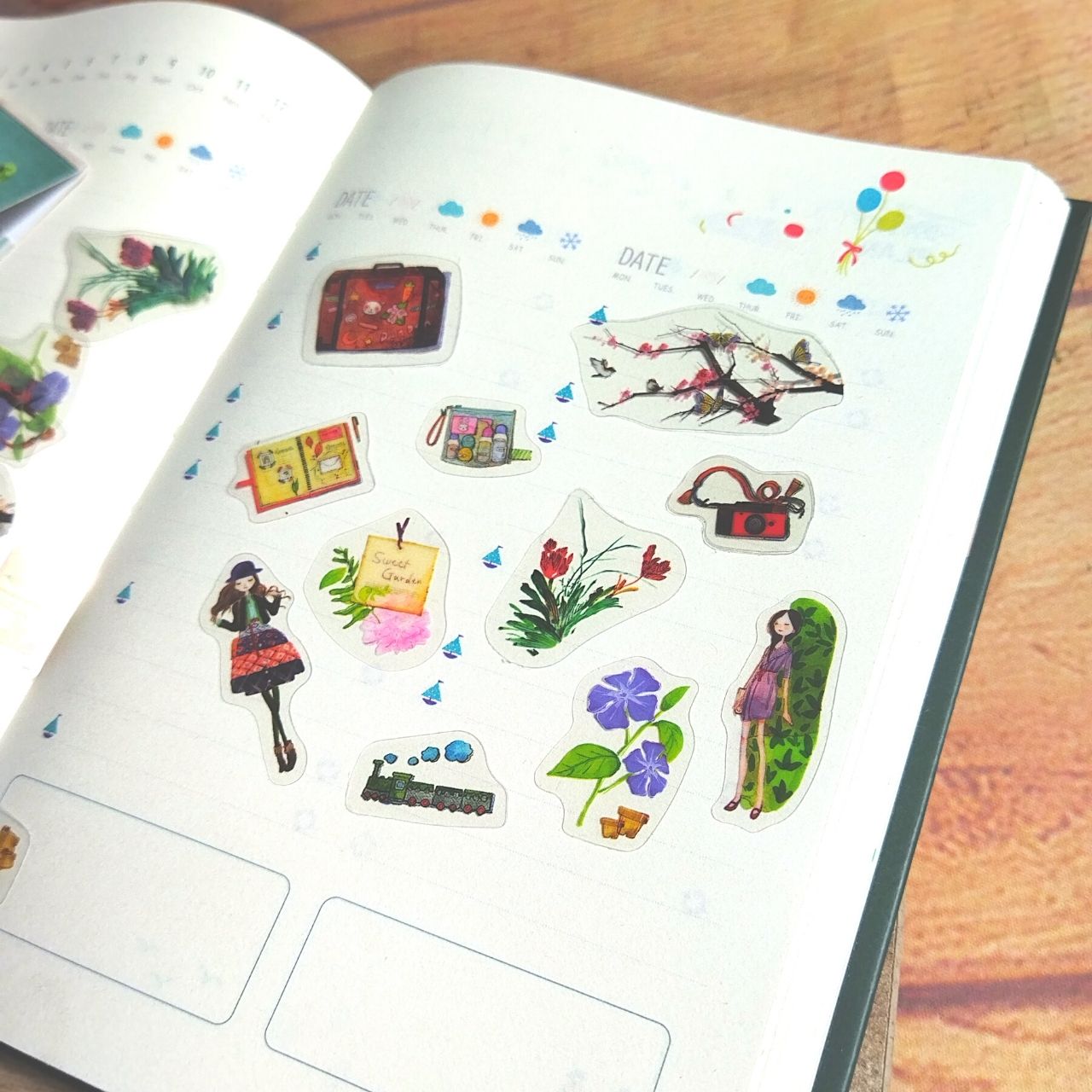 [HCM]Bộ 48 Sticker Hình Dán mini Thanh Xuân