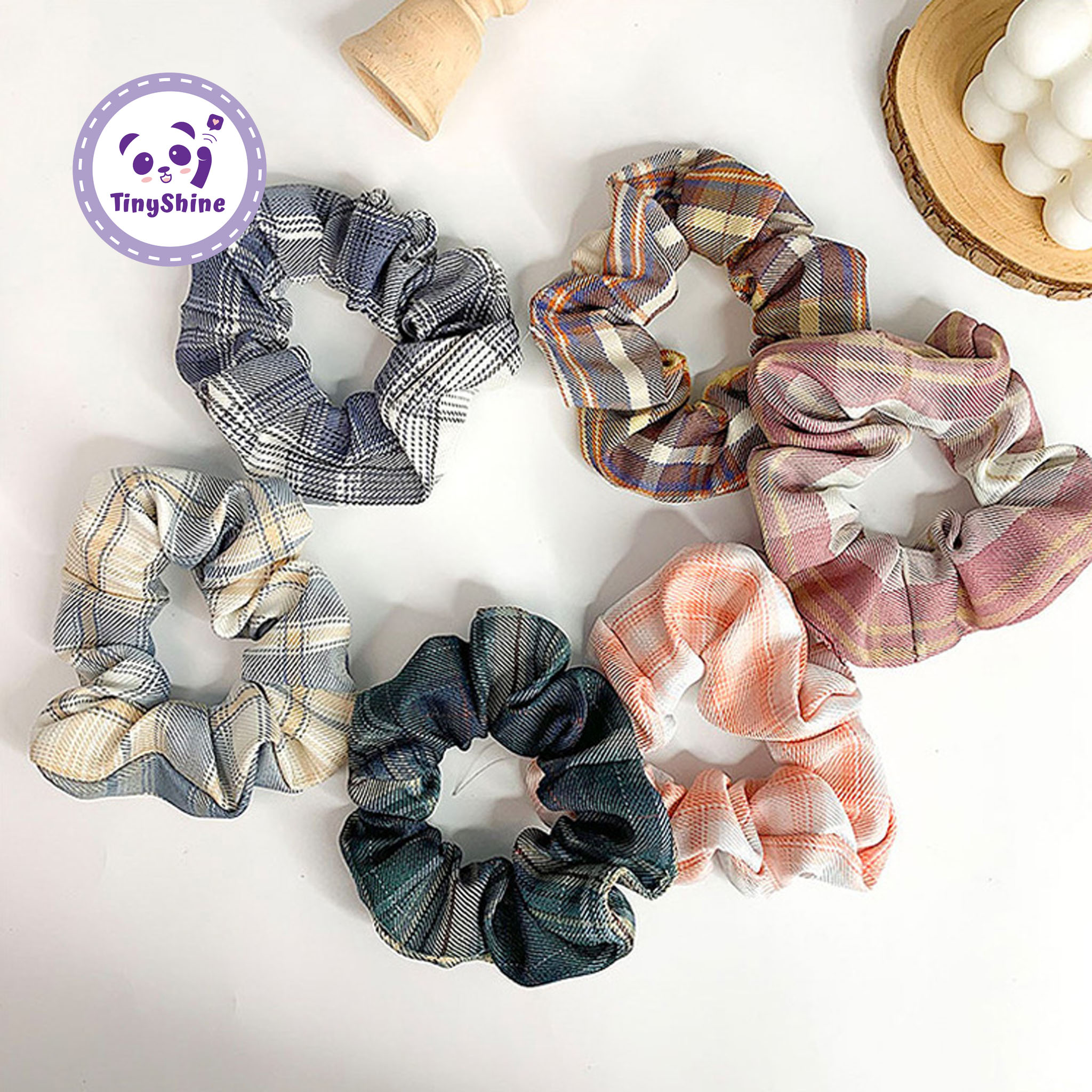 Cột Tóc Crunch Phong Cách Hàn Quốc Giúp Nàng Thêm Cá Tính (TinyShine)