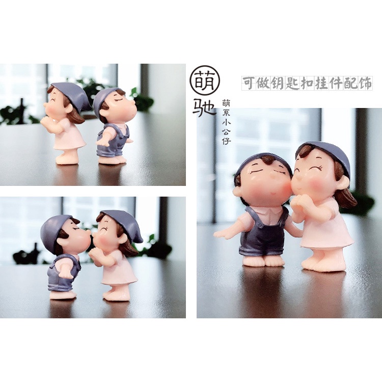 Sen đá tiểu cảnh Cặp Đôi Nông Dân tiểu cảnh mini