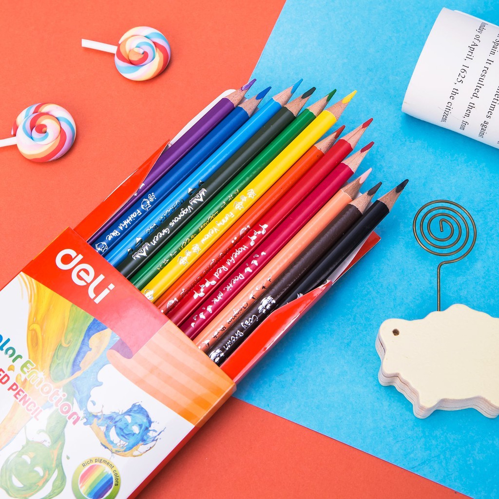 Bút Chì Màu Deli Colorun (12-36 Màu)