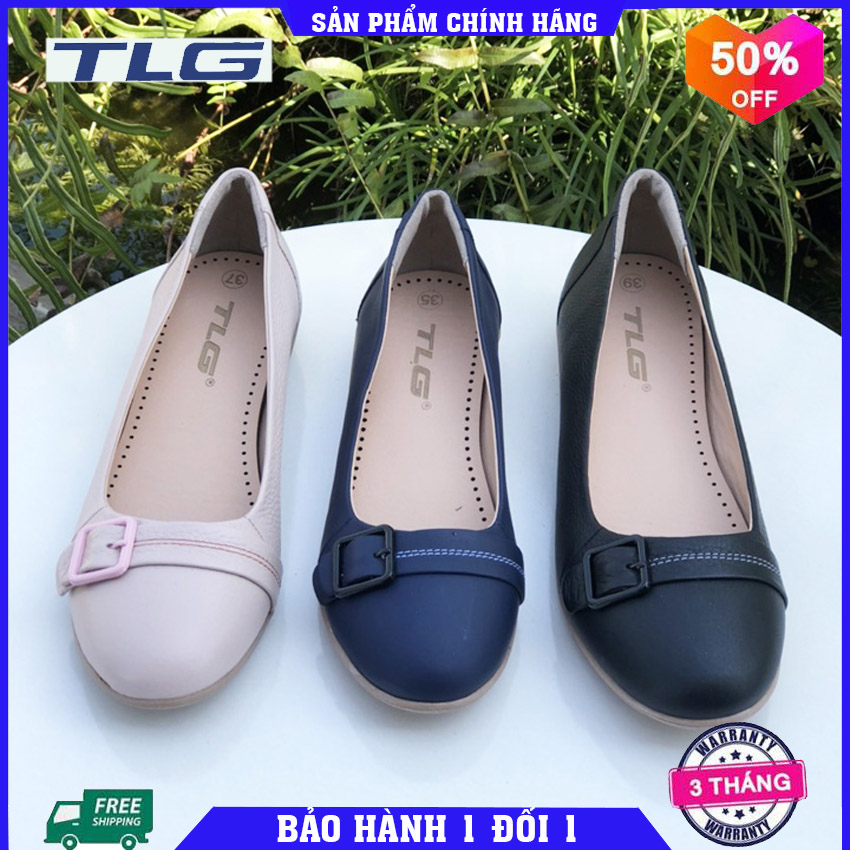 Giày búp bê da nữ đế xuồng cao cấp Đồ Da Thành Long TLG 21443