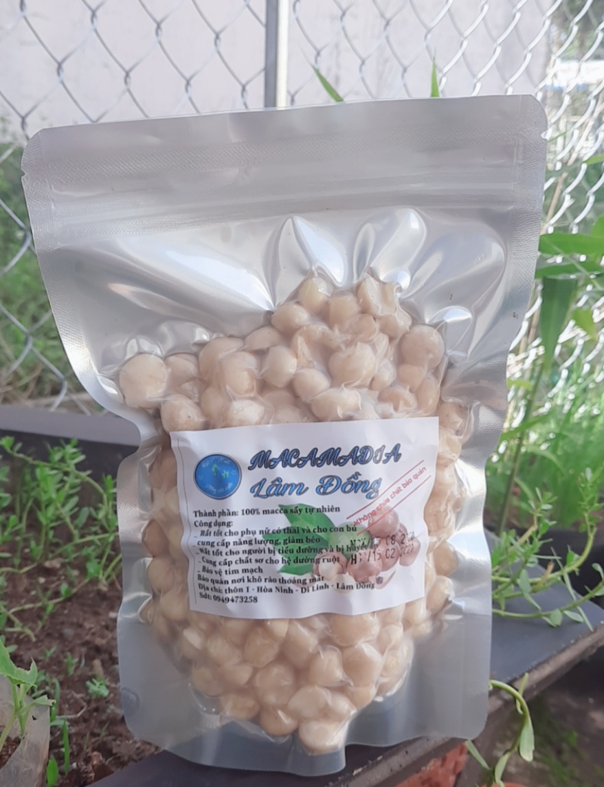 500g nhân macca tươi làm sữa