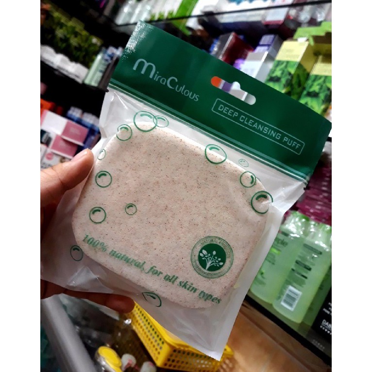 Bông bọt biển tẩy tế bào chết Miraculous Deep Cleansing Puff Hàn Quốc