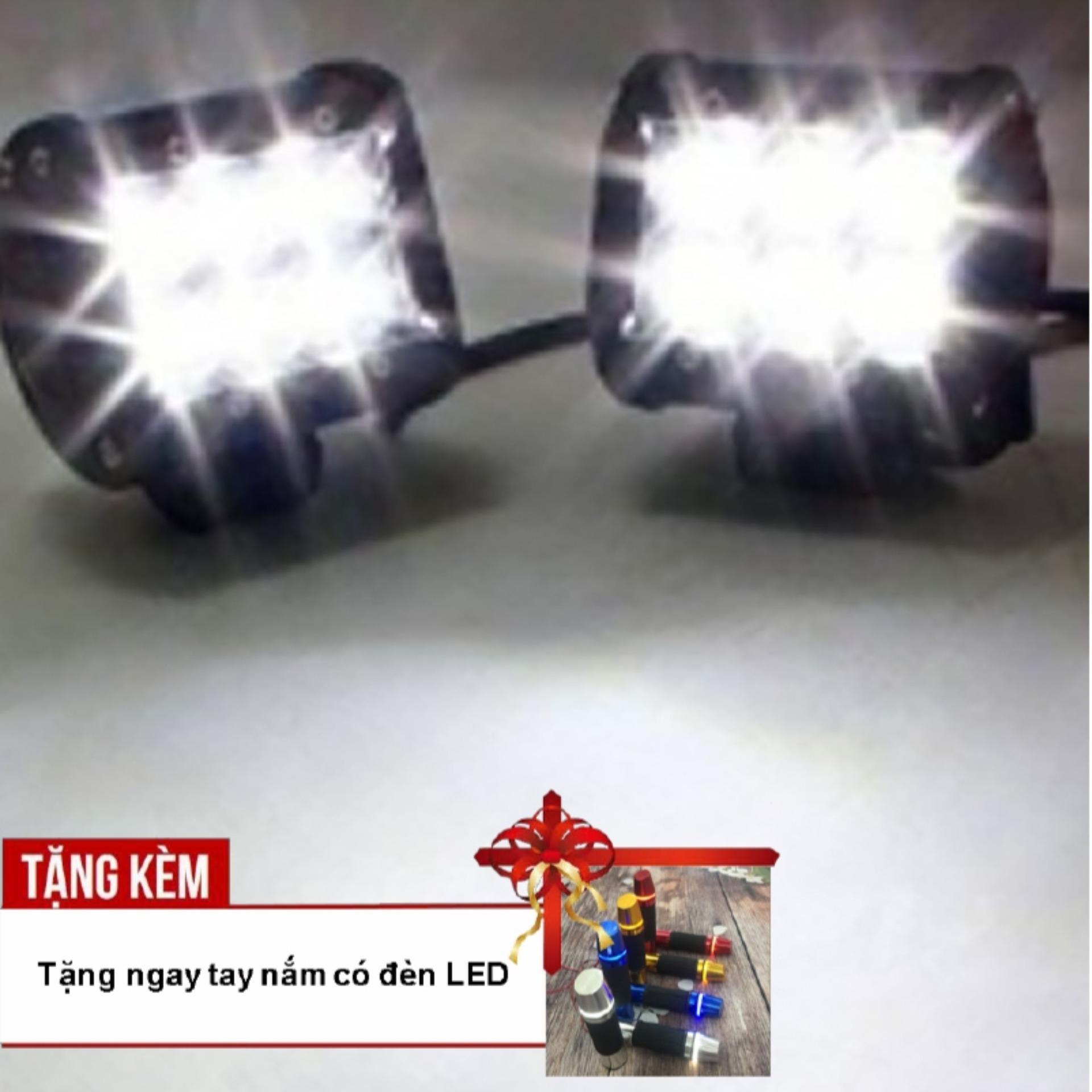 [TẶNG TAY NẮM GÙ XÉO LED] Vua bóng đêm với bóng đèn LED C6 độ xe máy, ô tô ( ánh sáng trắng) G90-64