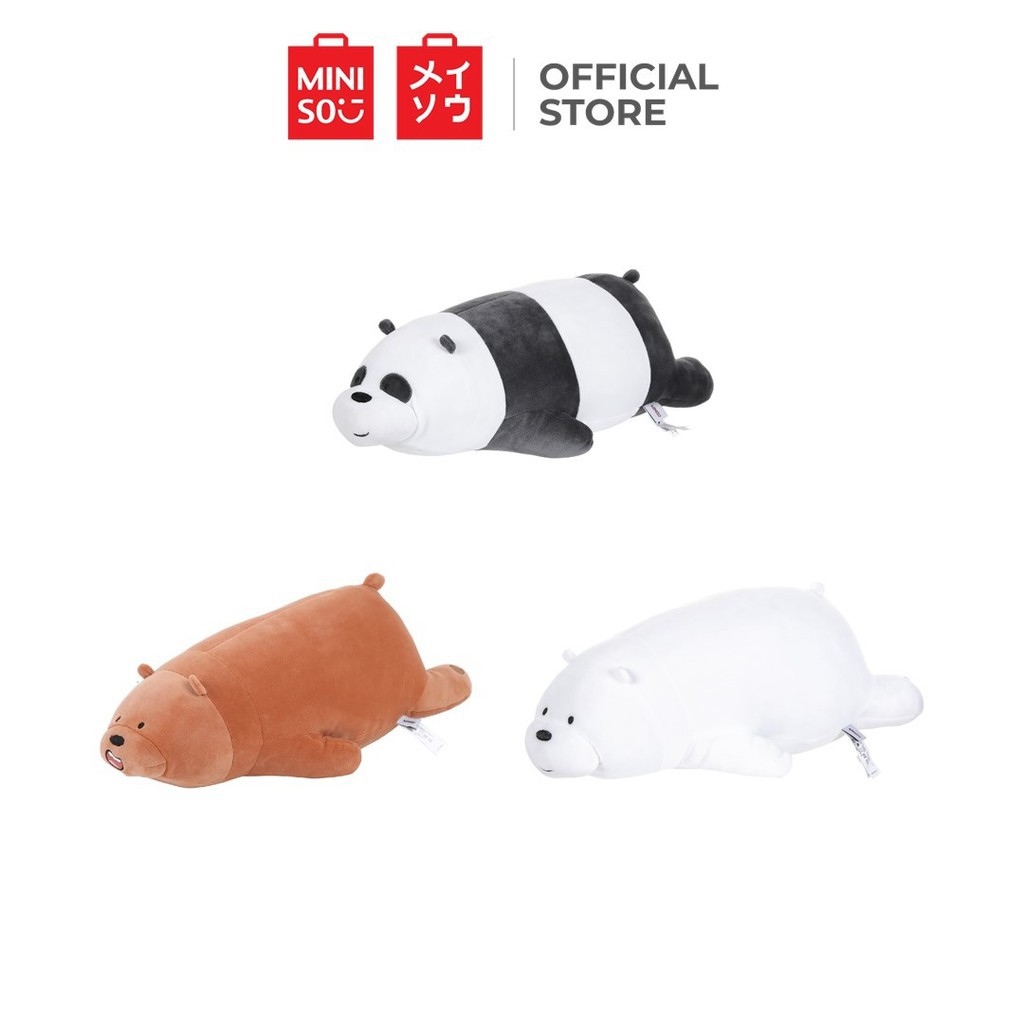 ✙☽  Gấu bông nằm Miniso x We Bare Bears Ice Bears