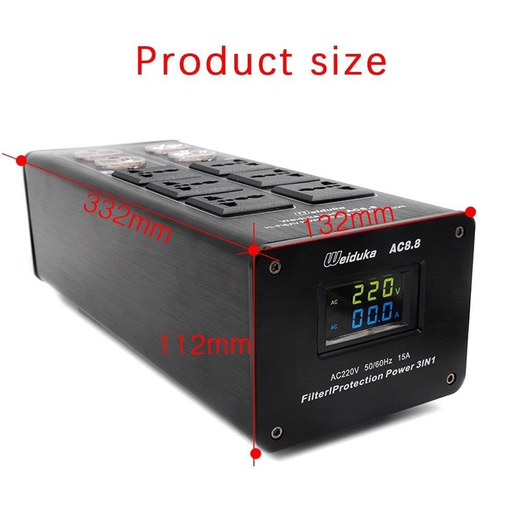 Bộ lọc nguồn điện Audio Weiduka AC 8.8(bản 2019, màu Đen)