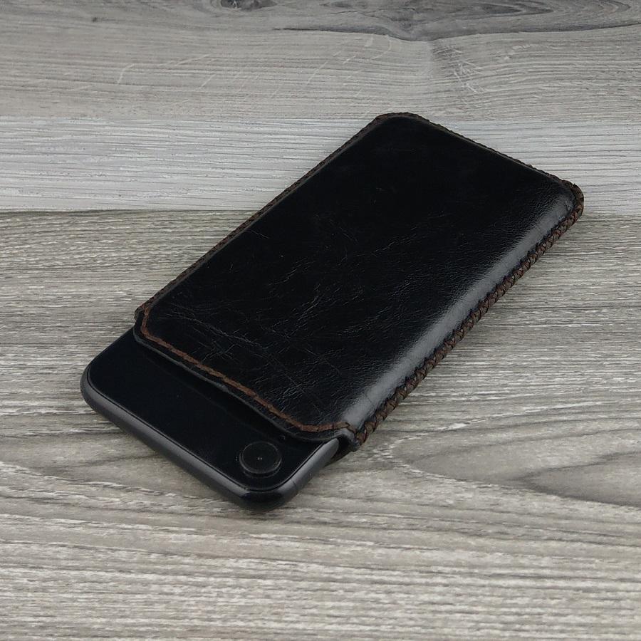 Bao Da Rút Iphone XR Vintage Da Bò