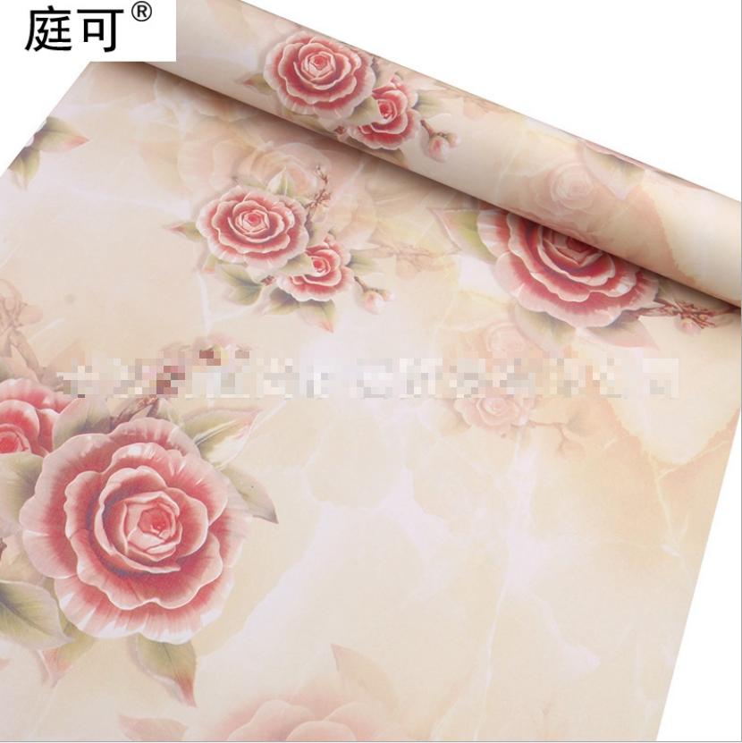 5 mét decal giấy dán tường khổ 45cm có sẵn keo - hoa hồng mới