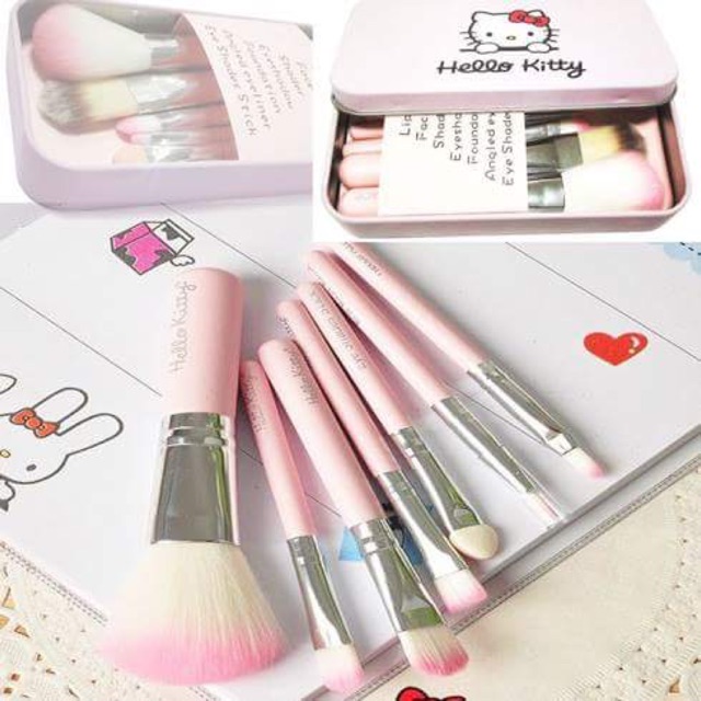 BỘ CỌ TRANG ĐIỂM HELLO KITTY 7 MÓN