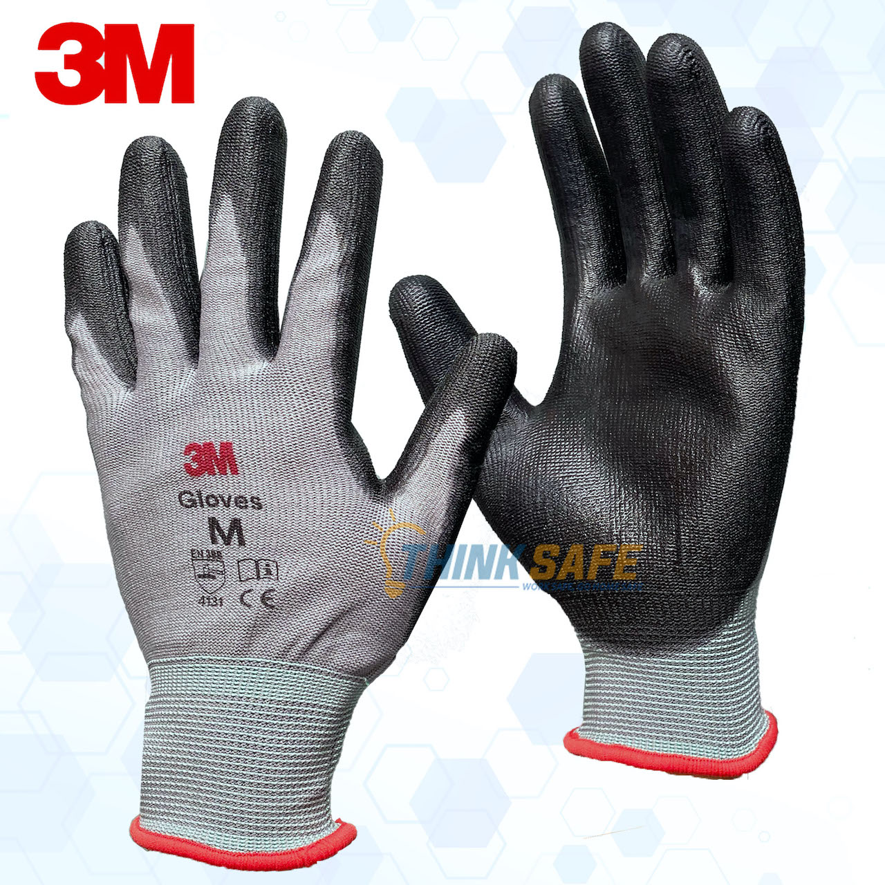 Cut resistant gloves 3m level 1, dexterously, flexibility, hands hug, elasticity, anti-slip, protection mechanical, engineering, gardening supplies-protective thinksafe