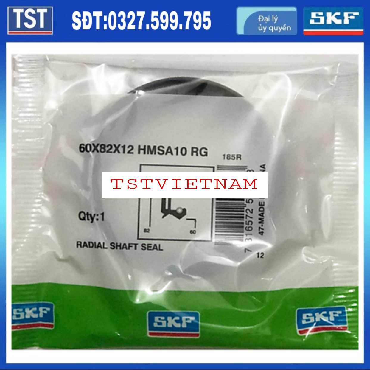 - Phớt SKF 60x82x12 (Phớt lò xo HÀNG CHÍNH HÃNG SKF 100%)