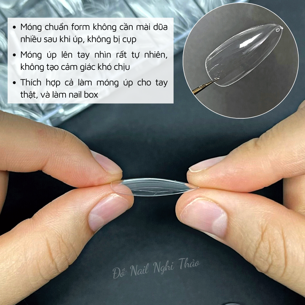 Móng úp tay JELIVA hộp 500 móng