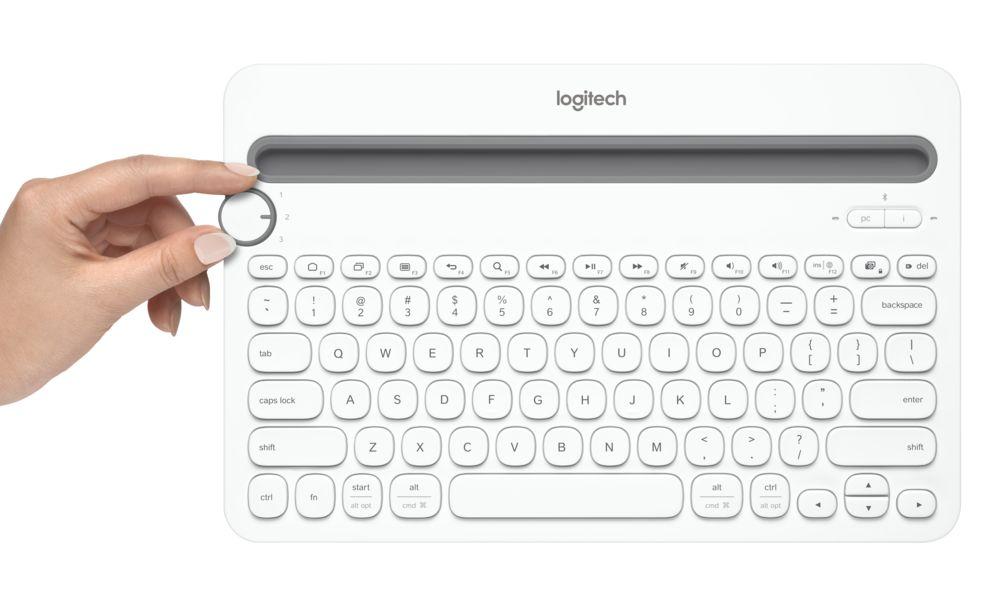 Logitech K480 Bluetooth Multi-Device Keyboard, Bluetooth wireless, Multi-platform and cross-platform, 10m (33 ft) Bluetooth range