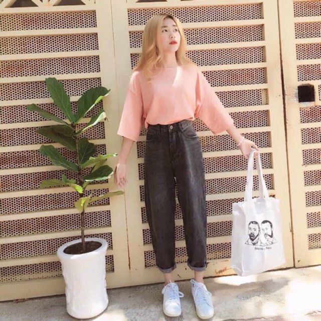 Quần Baggy Trơn Màu Xám