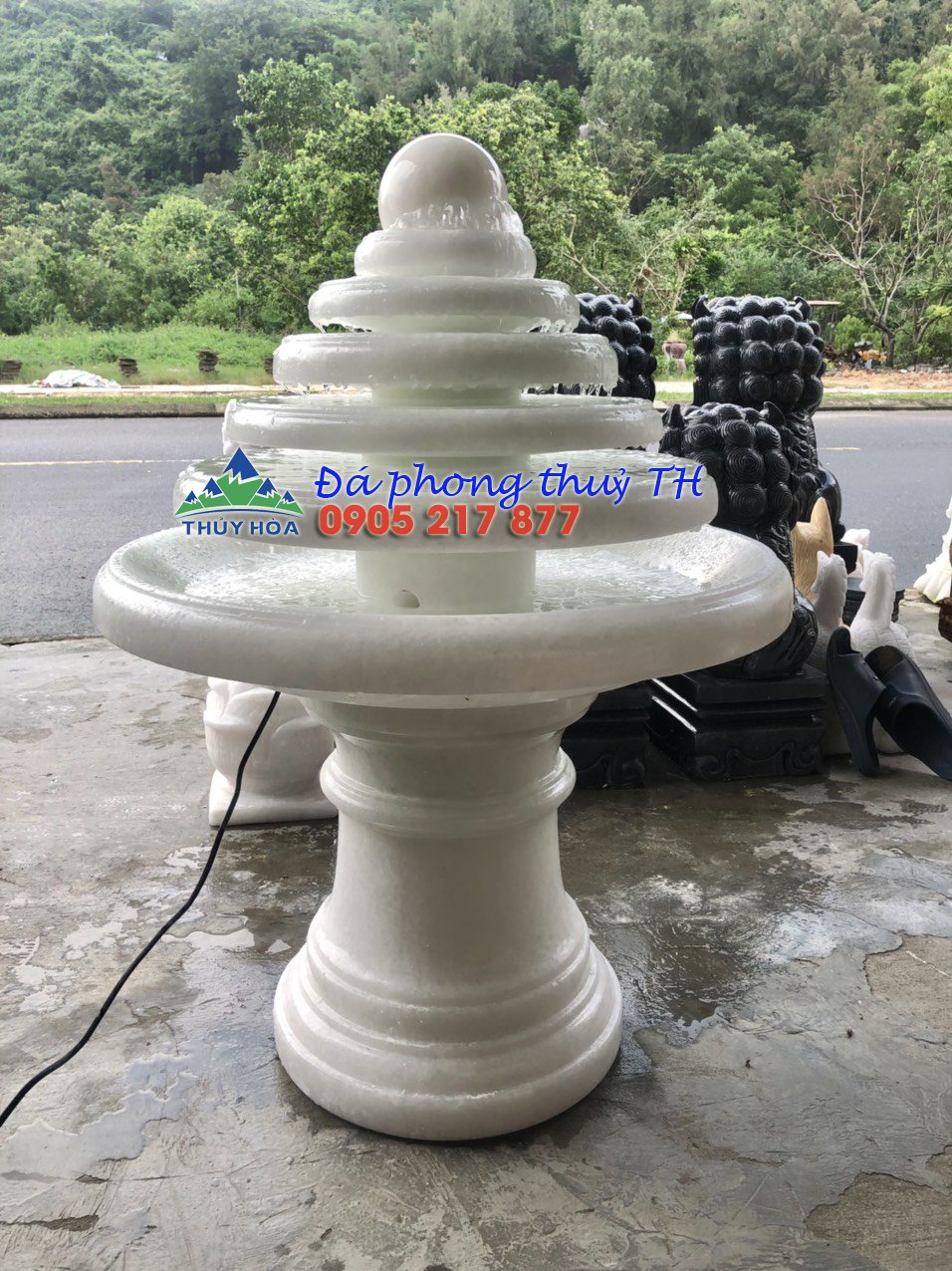Marble Outdoor Fountains, 80 cm Tall