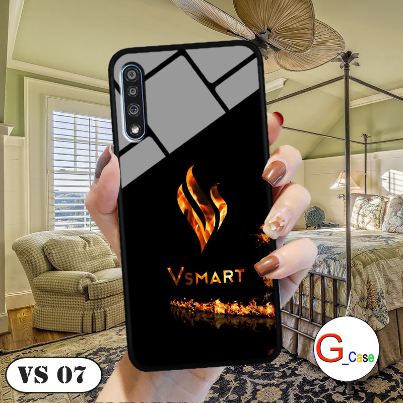 Ốp lưng Vsmart Live in 3D logo Vsmart thiết kế đẹp