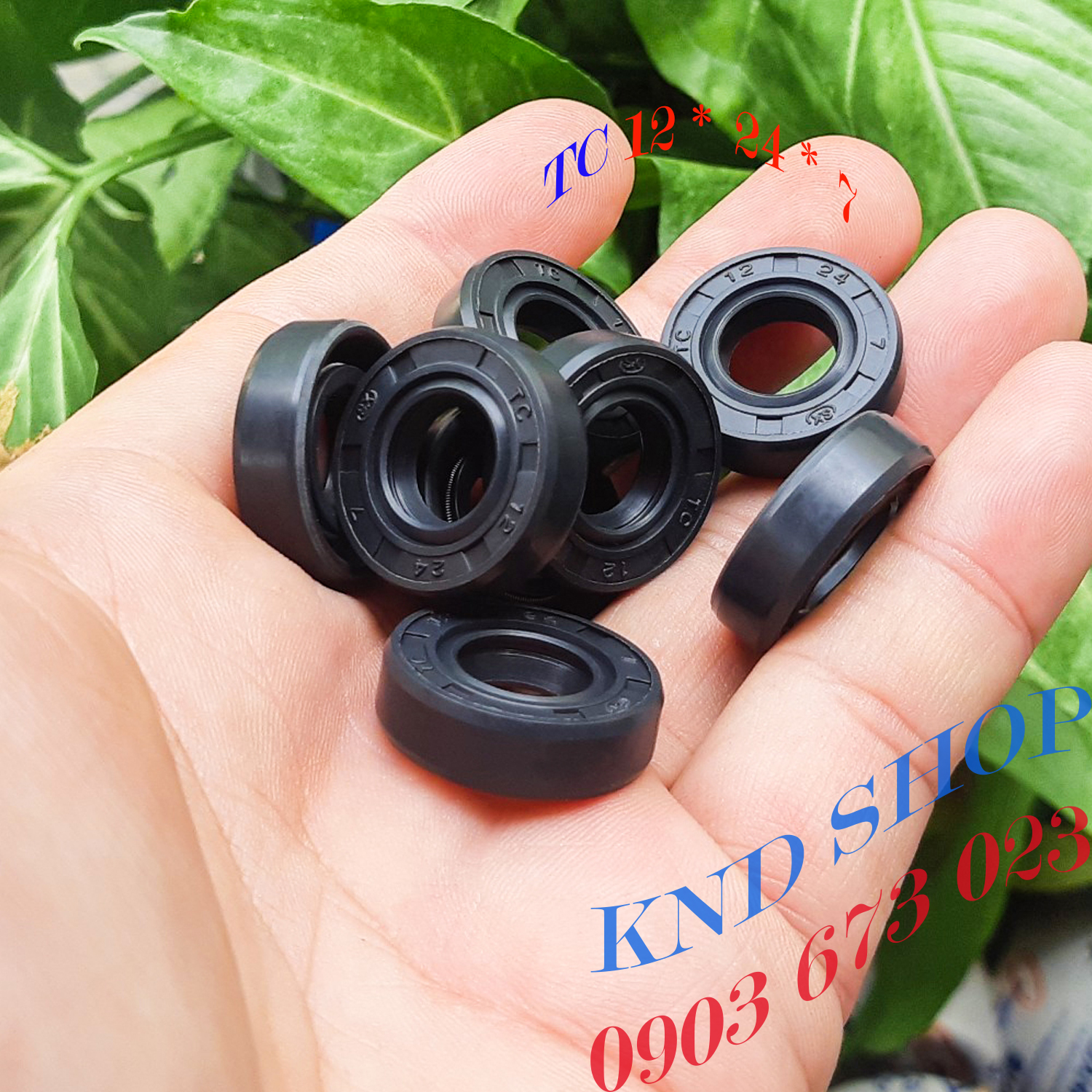(Giá bán 01 cái => 20 cái & Giảm 50% khi mua từ 10 cái) [Oil seal TC 12*24*7 (12x24x7)] Phốt chặn dầu và chặn bụi - Hàng sx Đài Loan