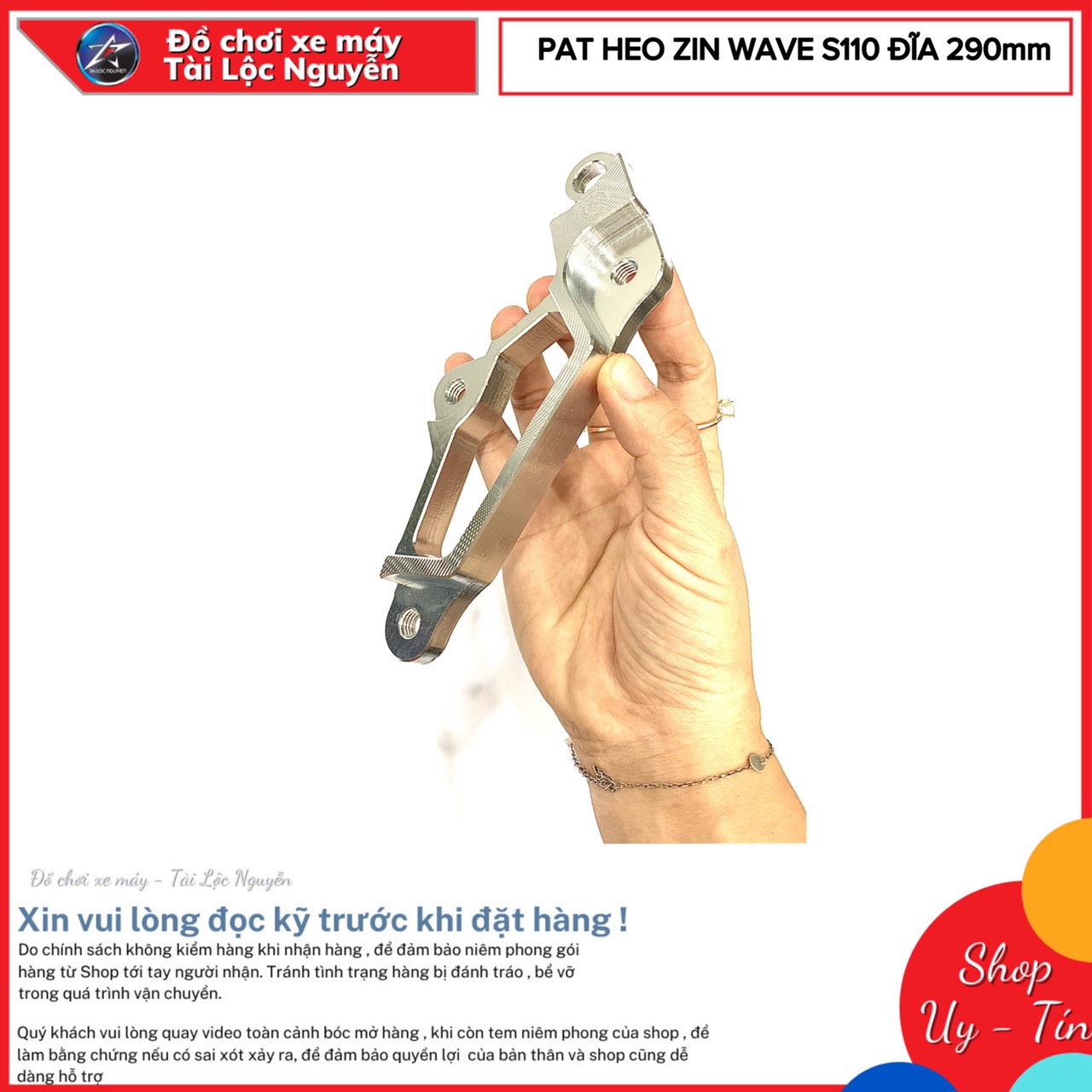 [HCM]PAT HEO ZIN CNC GẮN ĐĨA 290mm CHO WAVE S110