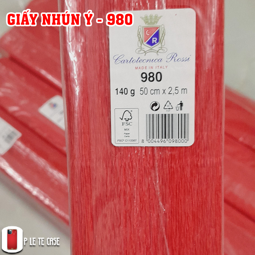 Giấy nhún Ý làm hoa, đồ handmade - 50cmx250cm