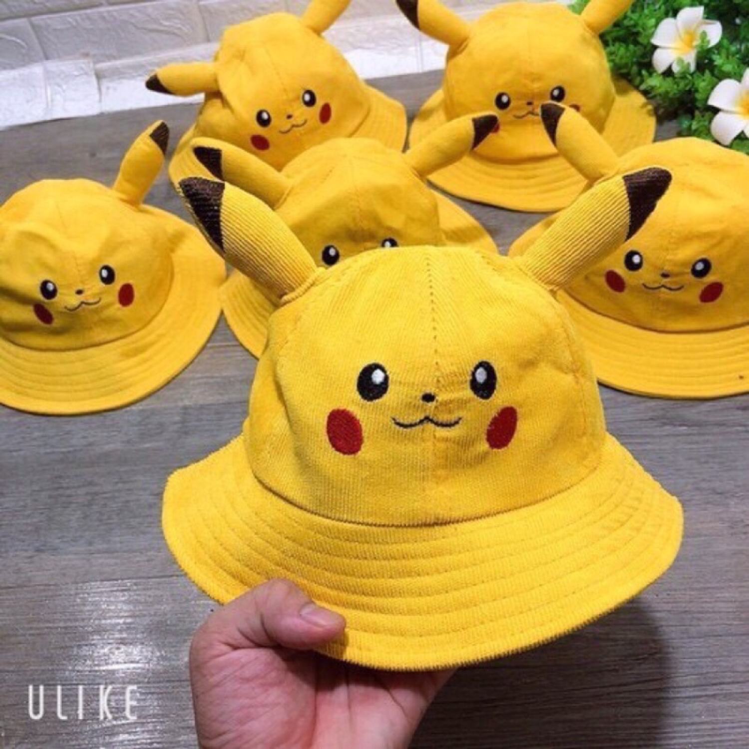 Mũ nón pikachu vành tròn siêu dễ thương cho bé