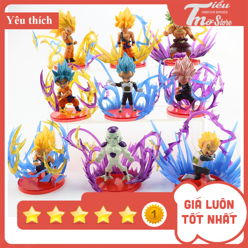 Mô hình 9 mẫu Dragon Ball SonGoku, Vegeta, Broly, Gohan, Fizer - Bảy viên ngọc rồng