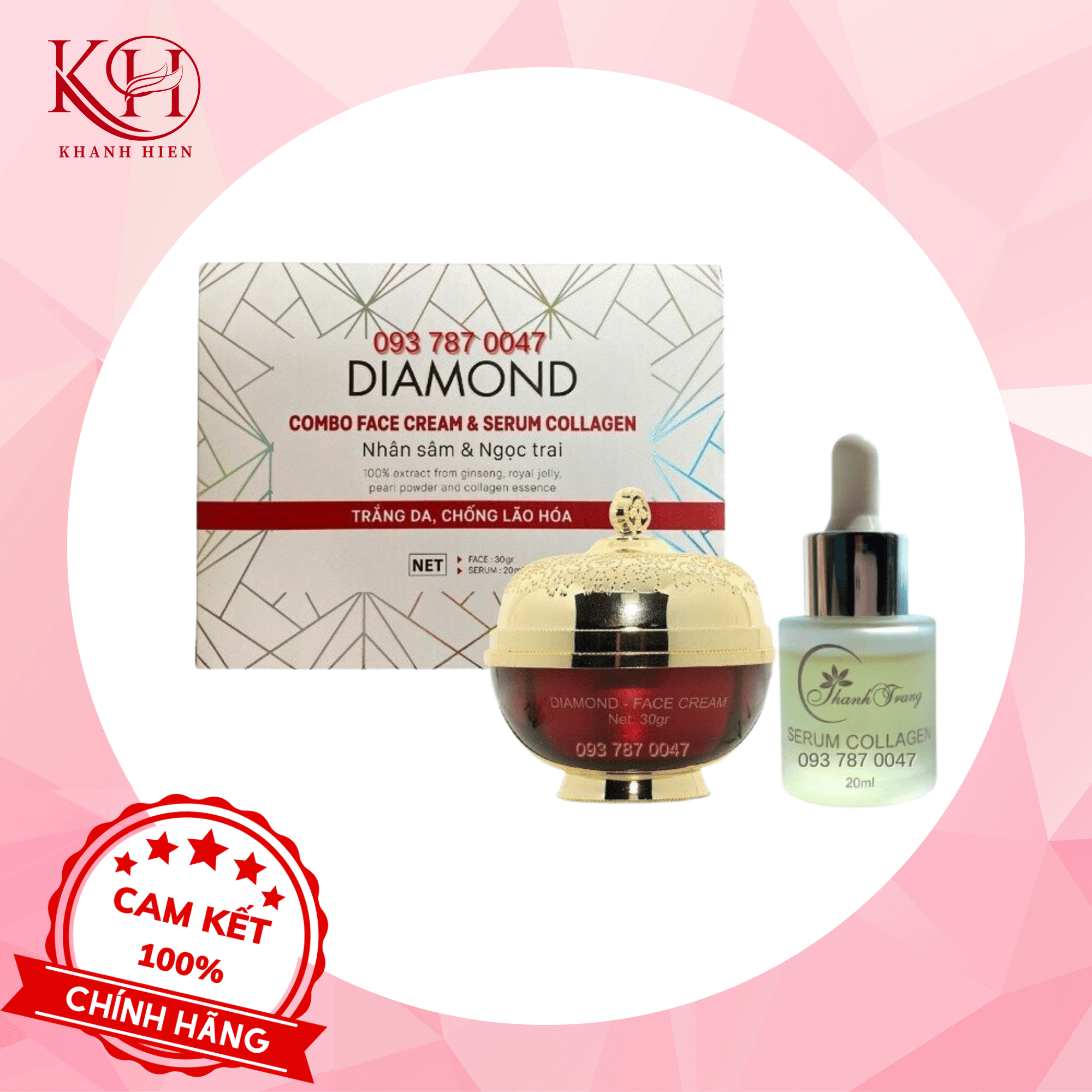 [HCM]Kem Face Diamond - Serum Collagen Thanh Trang