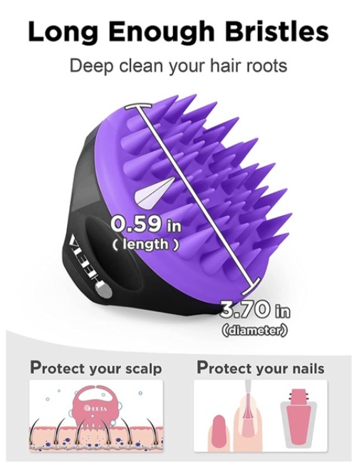LƯỢC GỘI ĐẦU SILICONE HEETA SHAMPOO BRUSH