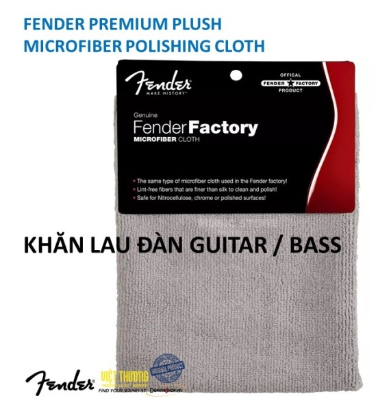 Khăn lau đàn guitar/bass/piano chính hãng Fender Microfiber Cloth