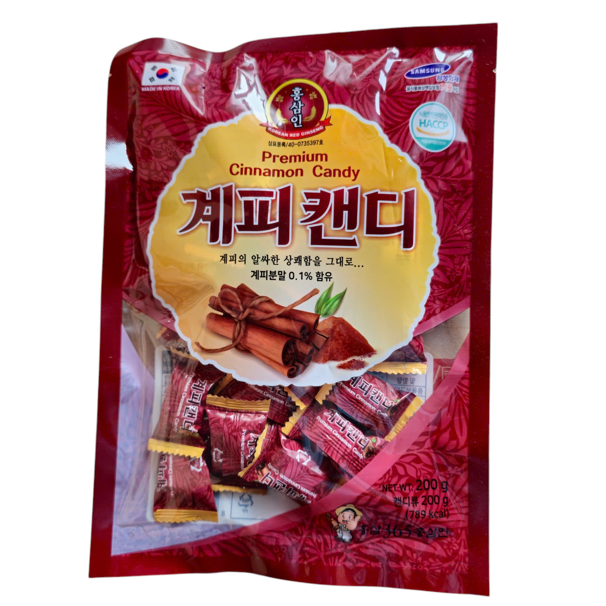 KẸO QUẾ CỨNG NHẬP KHẨU HÀN QUỐC 200GR