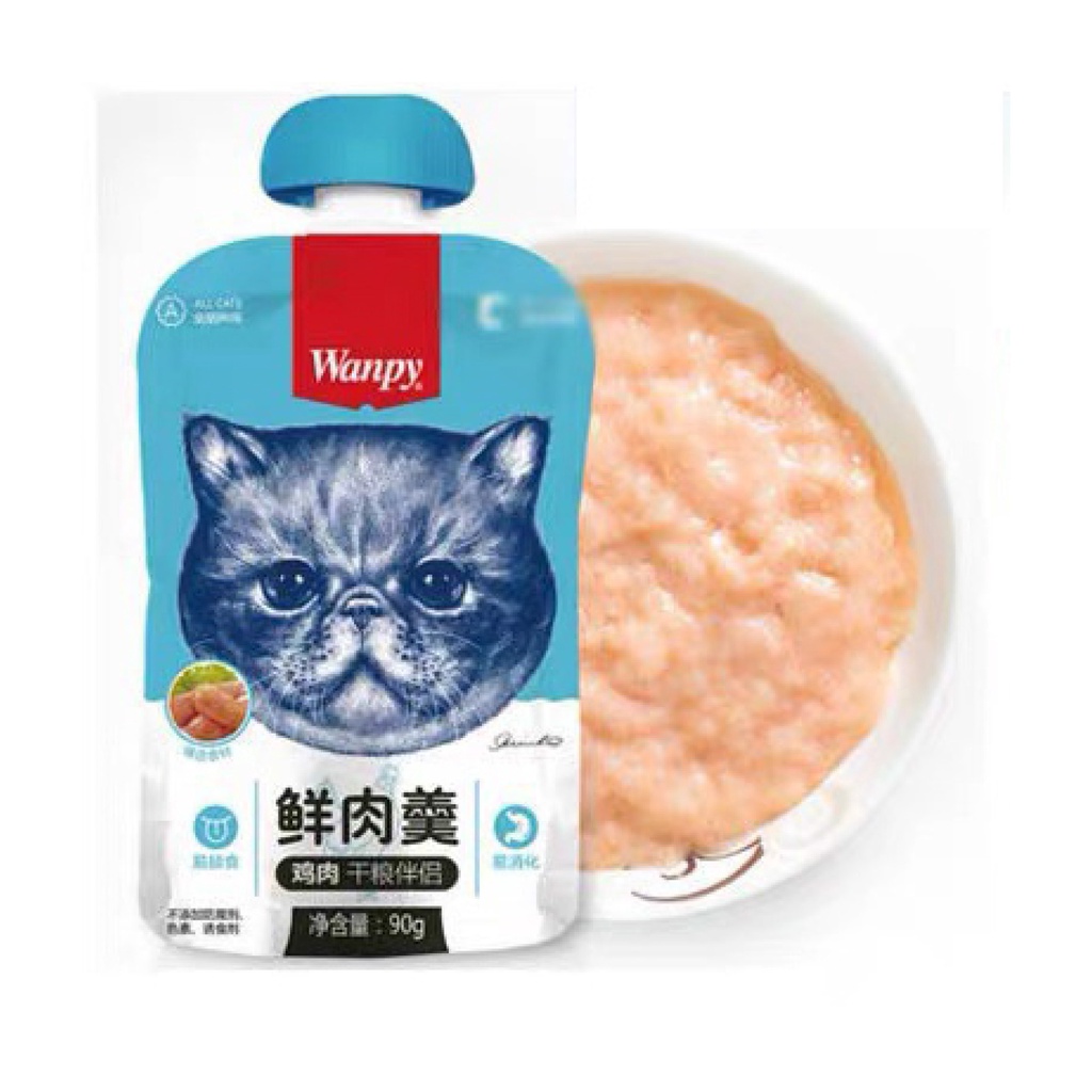 Súp Thưởng Wanpy nắp vặn 90G - Súp thưởng cho mèo